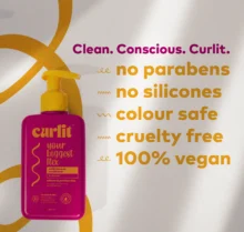 Clean and conscious product attributes for Curlit Wavy Leave-In Conditioner