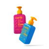 Curlit Wavy Hair Styling Kit with pump-packaged leave-in conditioner and styling gel