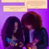 Curlit hair product, curl defining cream for textured curly hair, vibrant packaging, two women enjoying and applying curlit styling products, promoting healthy, defined curls with Curlit.