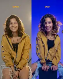 Silky curly hair transformation before and after using Curlit styling products, showcasing improved hair health and enhanced volume for natural curls, perfect for curly hair care.
