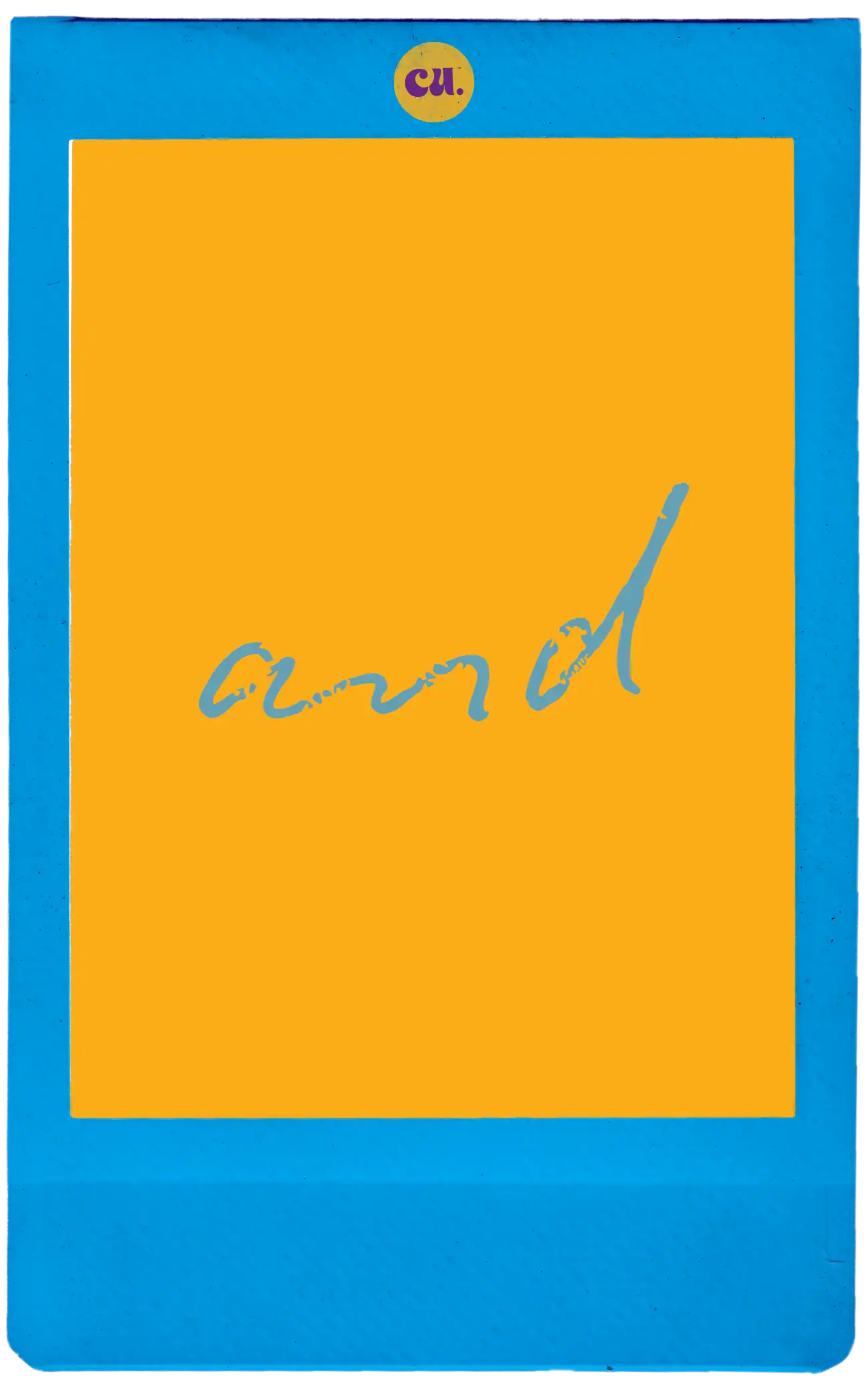 Curlit hair color product packaging with bold blue and orange design, featuring the brand logo "cu." for vibrant hair color styling and application.