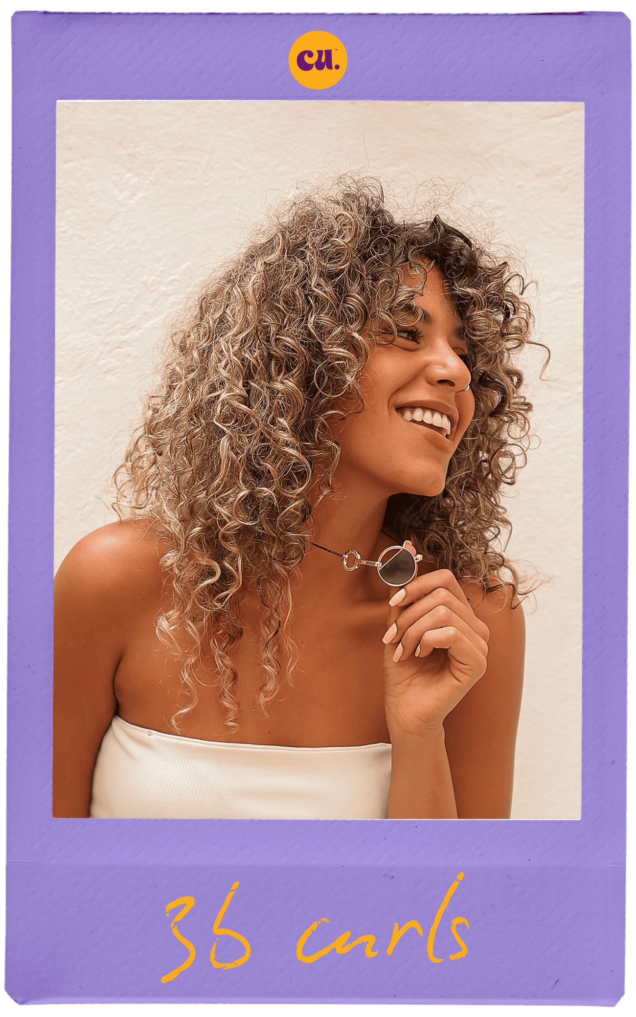 Curly hair product, woman with beautiful defined curls, natural curl pattern, hair care, curl enhance, volumizing curls, curl styling, curly hair routine, Curlit brand, healthy hair hairstyle, 36 curls, hair styling accessories, curly hair beauty, textured curls, hair health, curl definition, hair enhancement product, hair care for curls, natural curls, bounce and shine, curl styling tools, hair aesthetic, hair glow, curl care tips, lush curly hair, vibrant hair color, hair trend.