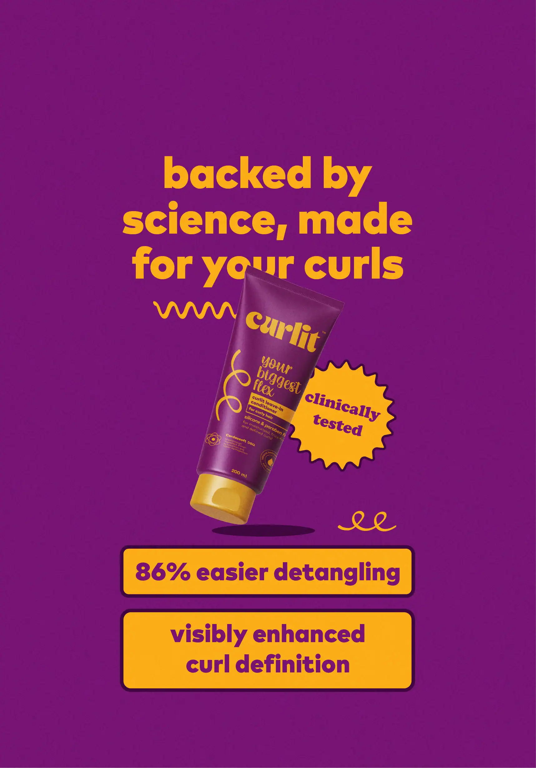 Day 2 curls refresh Egypt guide hero showing Curlit routine tools for anti static, quick mist, leave in, and gel steps.